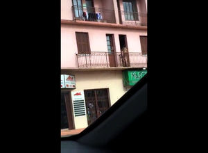 Spycam tweak with duo plowing on balcony