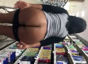 Showing Butt in Store