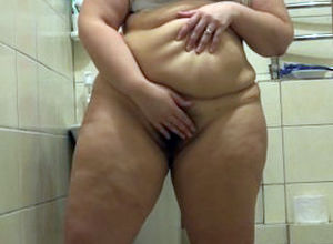 chubby girl with unshaved by a pussy,..