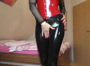 German Spandex Mummy Tugging and Filthy